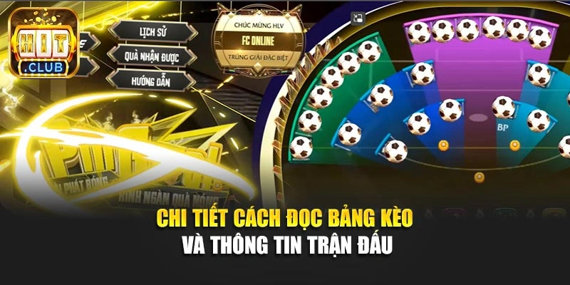 Chi tiết cách đọc bảng kèo và thông tin trận đấu